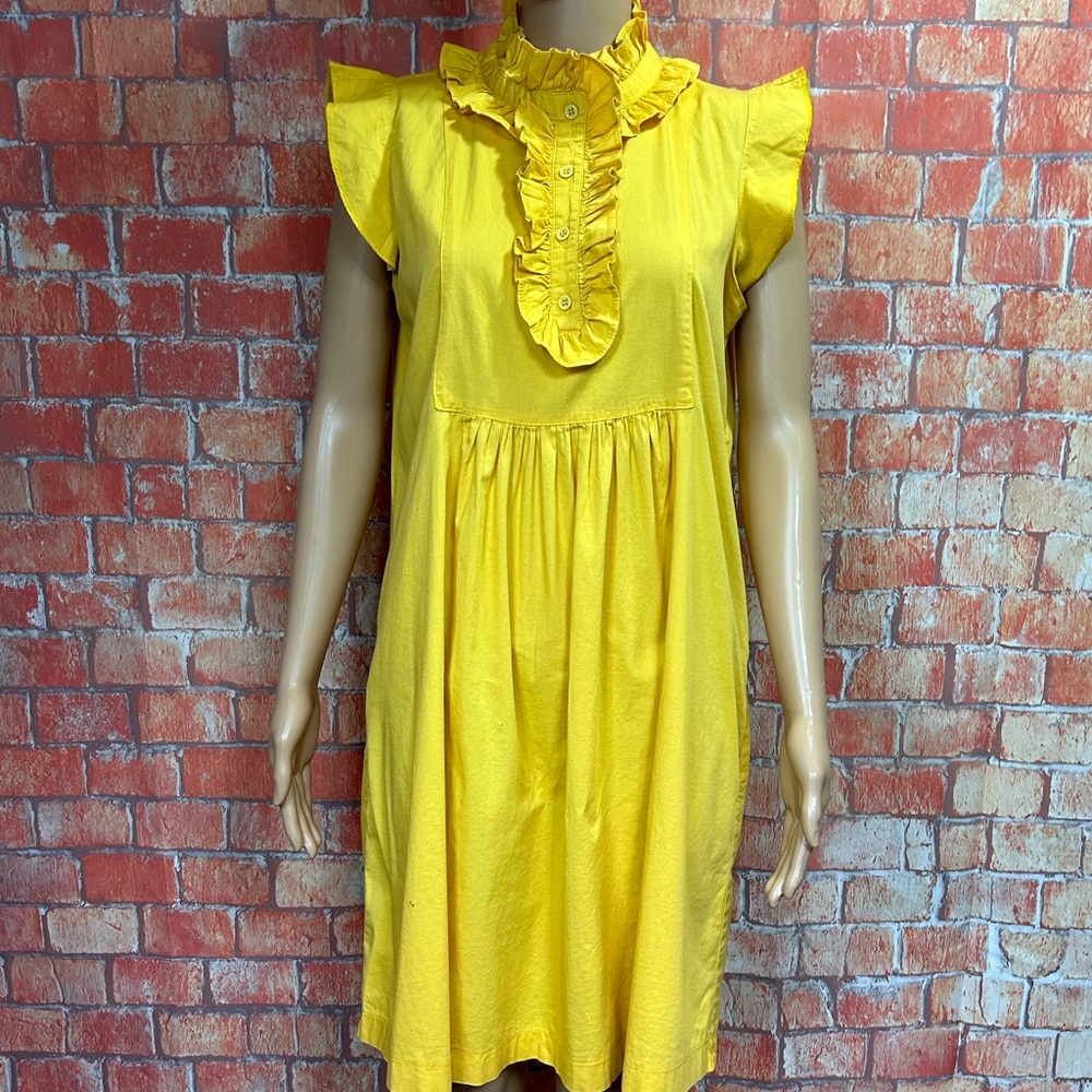 Hope & Honey Marigold Ruffled Neck Shift Dress